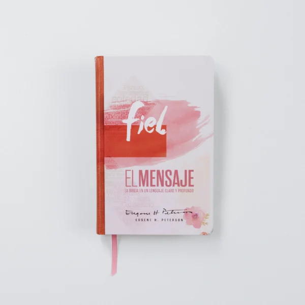 Biblia El Mensaje Edición Fiel – Tapa dura – Pink cross - Image 3