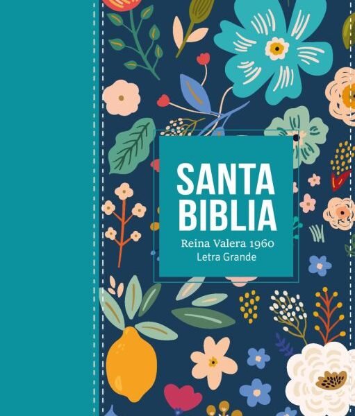 Biblia RVR 1960 - Letra Grande - Tamaño manual - Verde Turquesa
