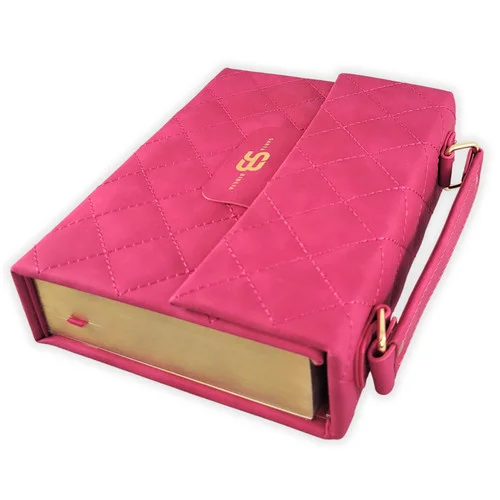 Biblia RVR 1960 Cartera Fucsia con Broche Magnético Compacta Letra 10 puntos - Image 4