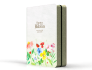 Biblia RVR 1960 Compacta Letra Grande 11 puntos Símil Piel Verde Claro Flores con Cierre y Índice - Image 4