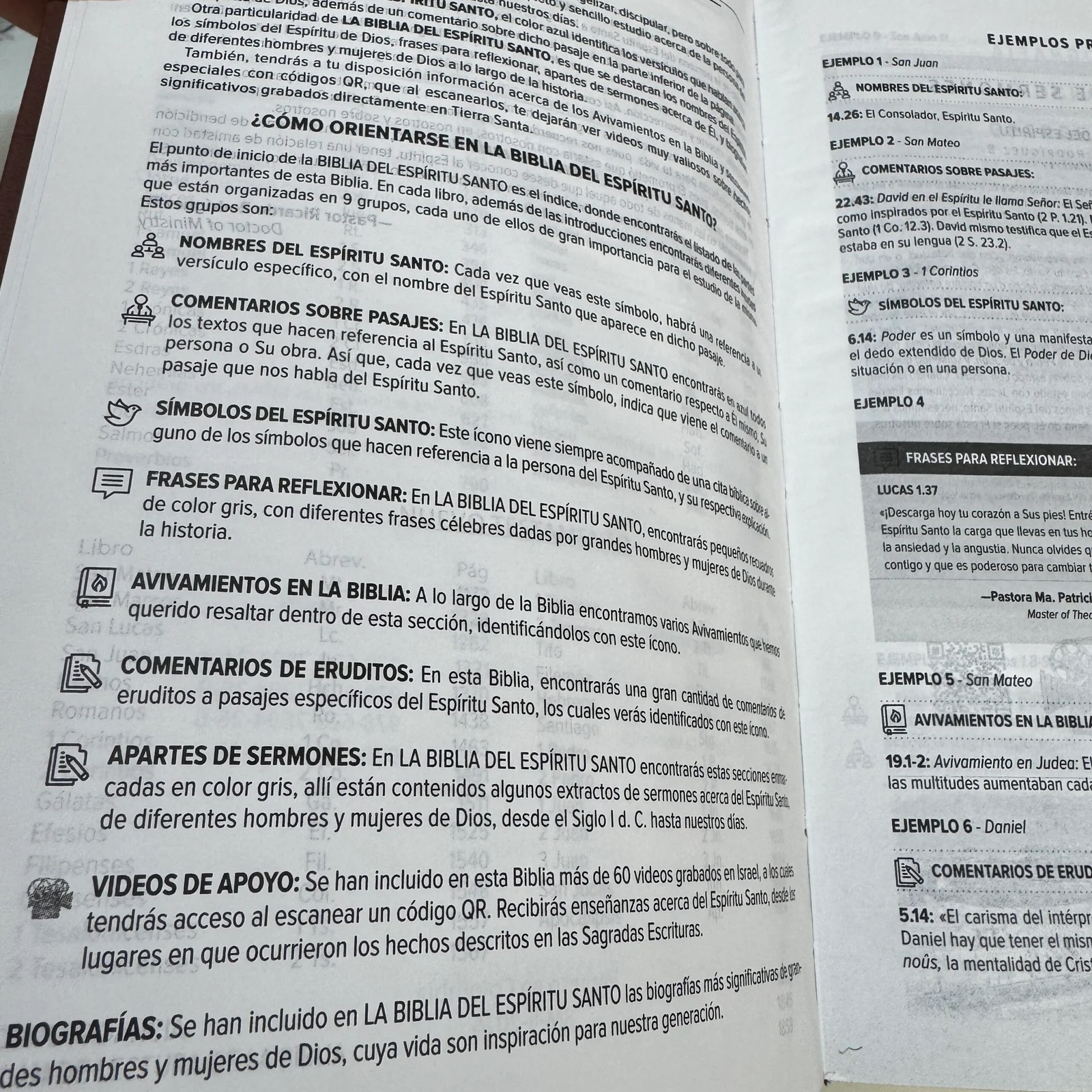 Biblia del Espíritu Santo RVR60 Versión de Estudio Piel Negro Descubre al Espíritu Santo desde Génesis hasta Apocalipsis. - Image 5