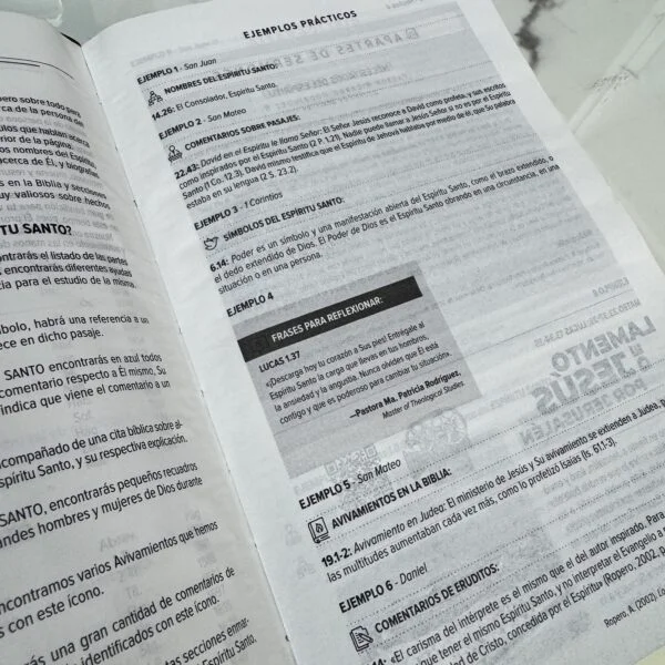Biblia del Espíritu Santo RVR60 Versión de Estudio Piel Negro Descubre al Espíritu Santo desde Génesis hasta Apocalipsis. - Image 6