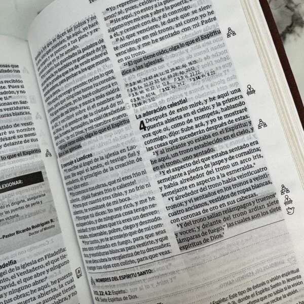 Biblia del Espíritu Santo RVR60 Versión de Estudio Piel Negro Descubre al Espíritu Santo desde Génesis hasta Apocalipsis. - Image 14