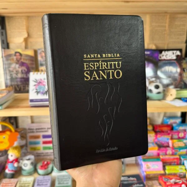 Biblia del Espíritu Santo RVR60 Versión de Estudio Piel Negro Descubre al Espíritu Santo desde Génesis hasta Apocalipsis. - Image 2